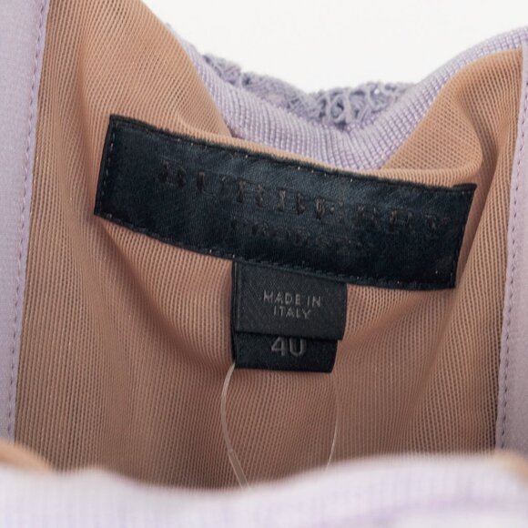 Burberry Prorsum SS/14 Pale Lavender Cotton Lace Bustier Strapless Dress - Picture 10 of 13